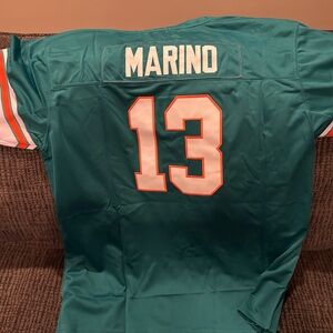 Miami Dolphins Teal Dan Marino Jersey XL